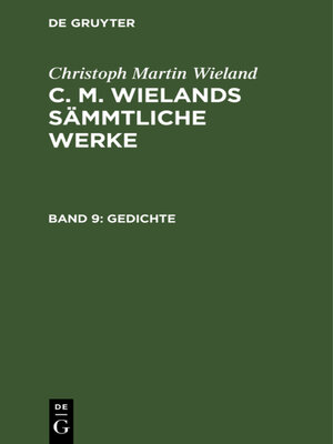 cover image of Gedichte